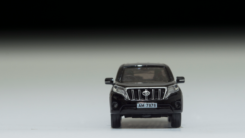 The Toyota logo is actually crafted into the grille.